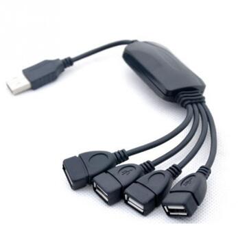 4 Port Usb Kabel, Hub Expansion Splitter Adapter Voor Laptop Pc Usb 2.0 Hub