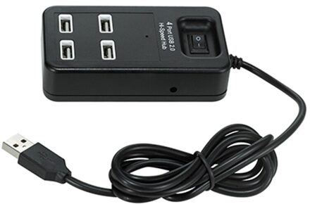 4 Port Usb Splitter Uitbreiding Hoge Snelheid Multifunctionele 2.0 Hub Extender Adapter Voor Desktop Pc Laptop