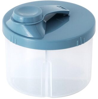 4 Raster Draagbare Babyvoeding Opbergdoos Essentiële Granen Baby Melkpoeder Doos Peuter Kids Snacks Container blauw