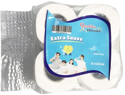 4 Roll 3ply Toiletpapier Thuis Bad Wc 100*150Cm Toiletpapier Zachte Toiletpapier Huidvriendelijke papieren Handdoeken