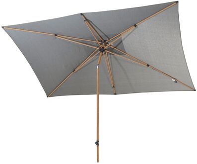 4 Seasons Outdoor Parasol Azzurro 200x300 (charcoal) woodlook