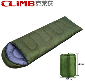 4 seizoen Camping Slaapzak Reizen Wandelen Thermische Winter Slapen Bed Lightweigh Warm Envelop Backpacken Slaapzak 0.95KG-ArmyGreen