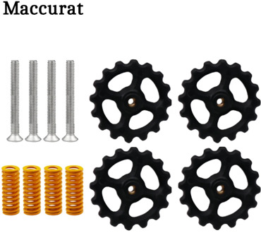 4 Set/Lot 3D Printer Parts Heated Bed Spring Leveling Kit+M3*35 Screw&Nut Prusa I3 Mk2/mk3 Hotbed DIY Leveling Modules