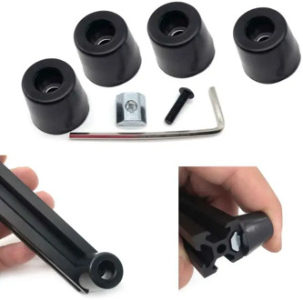 4 Sets 3D Printer Parts Antivibration Feet For i3 MK3 Printer Kit Anti-vibration Rubber Landing Mat Feet For 2020 Profile C26