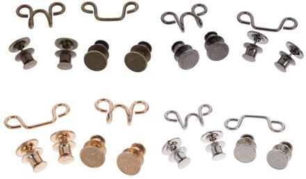 4 Sets Afneembare Verstelbare Jeans Broek Taille Gesp Jeans Fit Knoppen zoals getoond 1