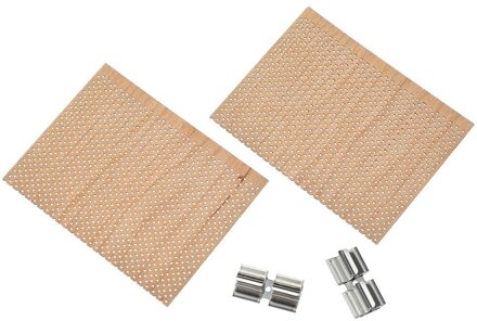 4 Sets Houten Kaars Wieken Met Metalen Bases Kaars Cores Benodigdheden Voor Diy licht bruin 2