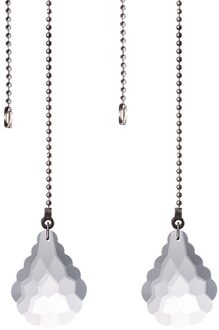 4 Sets Kristallen Lamp Pull Kettingen Plafond Ventilator Licht Pull Chain Connector Home M2EE 1