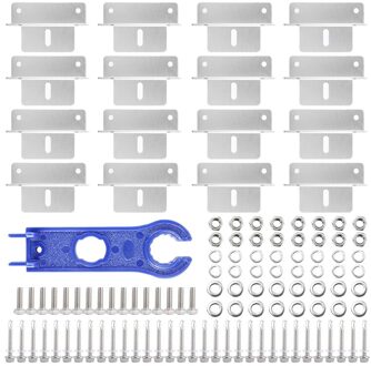 4 Sets Solar Panel Mounting Brackets Roof Panels Z Bracket Mounting Hardware Kit for RV Boat Off Grid Roof Motorhome