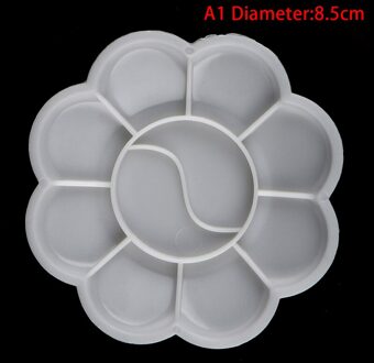 4 Size Palet Art Alternatieven Verf Plastic Palet Supply Wit Aquarel Palet Pigment Lade Schilderen Leveringen A1