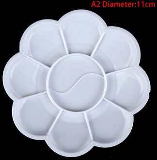 4 Size Palet Art Alternatieven Verf Plastic Palet Supply Wit Aquarel Palet Pigment Lade Schilderen Leveringen A2