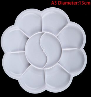 4 Size Palet Art Alternatieven Verf Plastic Palet Supply Wit Aquarel Palet Pigment Lade Schilderen Leveringen A3