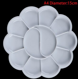 4 Size Palet Art Alternatieven Verf Plastic Palet Supply Wit Aquarel Palet Pigment Lade Schilderen Leveringen A4