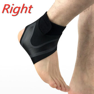 4 Size Zwart Ademend Duurzaam Houden Warmer Enkel Ondersteuning Sbr Enkelbrace Riem Riem Enkel Protector Sport Eqiuipment rechtsaf foot / L