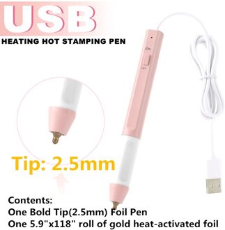 4 Soorten Verwarmde Goudfolie Pen Voor Maken Craft Designs Kaarten Album Pen Slanke Handvat Usb Aangedreven Op Papier Lederen plastic 3