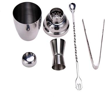 4 st 250 ml Rvs Drink Cocktail Shaker duurzaam Cocktail Jigger Wijn Schenker Kurkentrekkers Barman Kit Bar Gereedschap