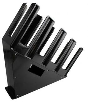 4-Stacks Paper Cup Lid Holder Dispenser Coffee Drink Take-up Cup Shelf Storage Home Cafe Buffet Stand Rack Countertop Organizer zwart