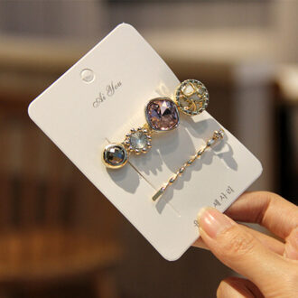 4 stijl Luxe kristal parel haar clip Gold haarspelden voor vrouwen sieraden accessoires G3