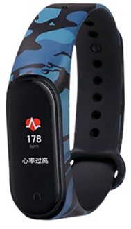 4 Stijlen Camouflage Silicone Smart Polsband Voor Xiaomi Mi Band 5 Polsband Bos Kleur Armband Vervanging Accessoires 3