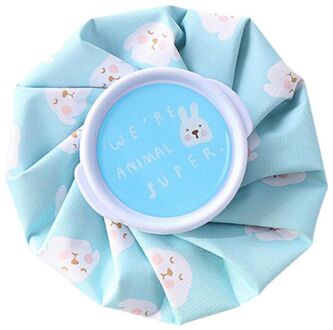 4 Stijlen Cartoon Patronen Water Flessen Warm En Koud Multifunctionele Fysiotherapie Zak Warm Water Zak lucht blauw