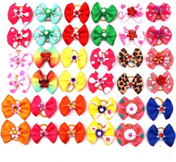 4 Stijlen Huisdier Bows Hond Haar Strikken Voor Puppy Haaraccessoires Grooming Bows Elastiekjes Hond Bows Dierbenodigdheden Hond levert stijl B