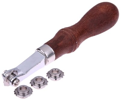 4 Stk/set Lederen Craft Spacer Embossing Lederen Punch Gereedschap Schrijvende Wiel Voor Leer Craft Diy Lederen Gereedschap