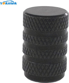 4 stks Aluminium Ronde Band Ventieldopjes voor Auto Fiets Motorfiets Legering Ventiel Covers voor ONS Valve Auto-styling Onderdelen Accessoires zwart