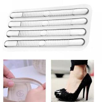 4 stks Chic Schoen Terug Hak Inserts Siliconen Gel Pads Kussen Liner Grips Zelfklevende Voet Hakken Beschermen Kussen Insert Pads