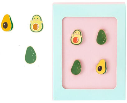 4 Stks/doos Avocado Vorm Push Pins Kantoor Binding Kurk Boord Veiligheid Gekleurde Punaise Voor Kantoor School Briefpapier