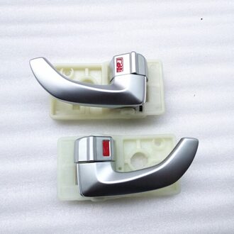 4 stks EEN SET zilver INTERIEUR DEURKLINK VOOR HYUNDAI TUCSON 2005 2005 2006 2007 826102E000 826202E000