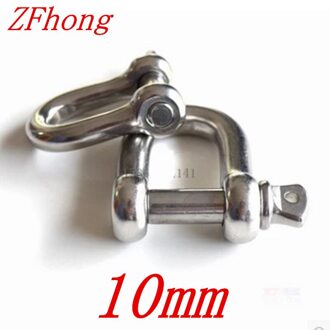 4 STKS M10 Paracord Rvs d-sluiting Stalen Gesp Voor Paracord Armband Stalen Gesp