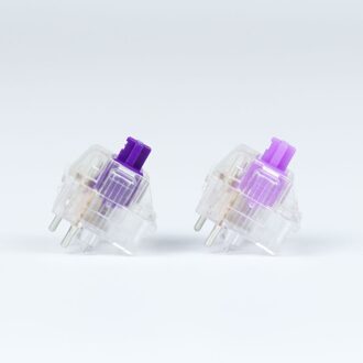 4 Stks/pak Originele Outemu Ijs V2 Toetsenbord Schakelaars Paars Schakelaar 62G 68G Transparante Shell 5 Pins Voor Mechanische toetsenbord ijs- 62g