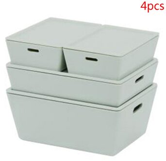 4 Stks/partij 1:12 Dollhouse Miniatuur Opbergdoos Voedsel Play Model Poppenhuis Decor GN