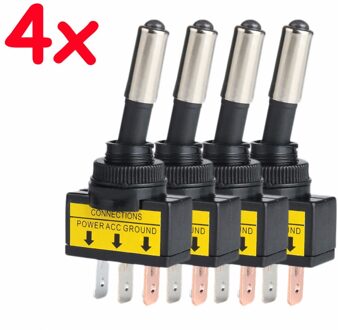 4 stks/partij 12V 20A Auto Auto Blauwe LED Light Toggle Tuimelschakelaar 3Pin SPST ON/OFF VEQ05 tool