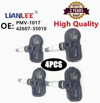 4 Stks/partij 315Mhz Bandenspanning Monitor Sensor PMV-1017 42607-35010 Voor 2003-2006 Toyota 4Runner Lexus GX470 GS300 GS430 IS250