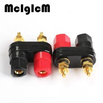 4 stks/partij 4MM Banana Plug Connector Gouden Plaat Binding Post in Draadconnectors Speakern Terminal