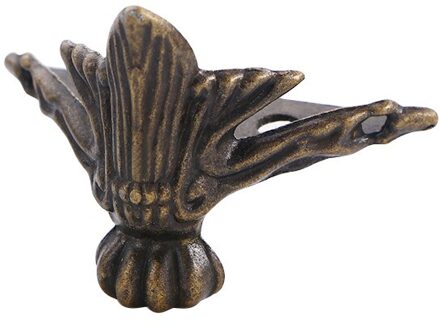 4 Stks/partij Antieke Houten Doos Hoek Beugels Protector Driehoek Gesneden Decoratieve Beugel Voor Meubels Hardware bronzen