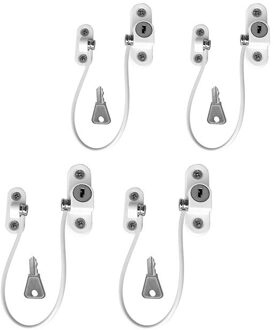 4 Stks/partij Baby Veiligheid Sloten Kinderen Bescherming Window Lock Voor Kids Baby Veiligheid Sloten Rvs Kind Venster Limiter