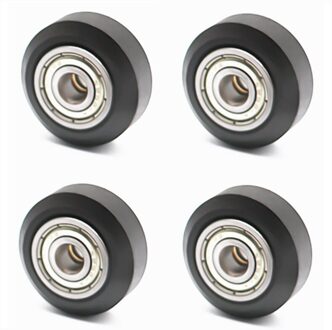 4 Stks/partij Cnc Openbuilds Plastic Wiel Pom Met 625zz Spanrol Gear Passieve Ronde Wiel Perlin Wiel Voor Ender 3 CR10 CR-10S 4stk