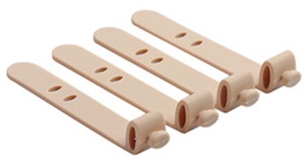 4 stks/partij Effen Kleur Siliconen Kabel Organisator USB Kabelhaspel Draad Datalijn Houder Oortelefoon Organisator Fixer goud