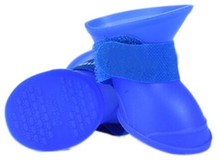 4 Stks/partij Hond Regen Schoenen Voor Honden Booties Rubberen Draagbare Anti Slip Waterdichte Pet Hond Kat Regen Schoenen M/L A / M