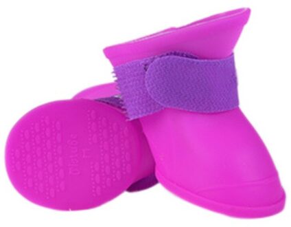 4 Stks/partij Hond Regen Schoenen Voor Honden Booties Rubberen Draagbare Anti Slip Waterdichte Pet Hond Kat Regen Schoenen M/L C / L