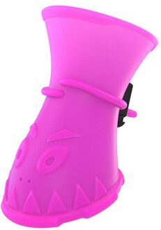 4 Stks/partij Hond Regen Schoenen Voor Honden Booties Rubberen Draagbare Anti Slip Waterdichte Pet Hond Kat Regen Schoenen Mode leuke Hond Schoenen roze