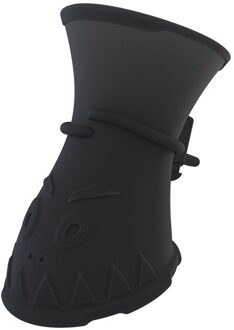 4 Stks/partij Hond Regen Schoenen Voor Honden Booties Rubberen Draagbare Anti Slip Waterdichte Pet Hond Kat Regen Schoenen Mode leuke Hond Schoenen zwart