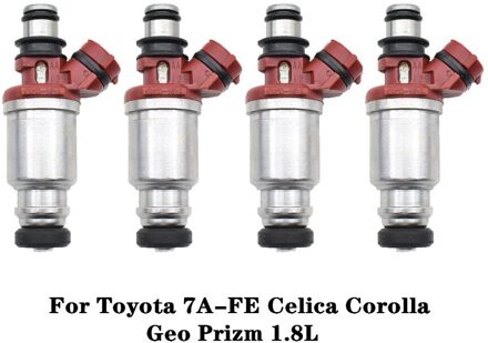 4 Stks/partij Injector Nozzle Past Voor Toyota 7A-FE Celica Corolla Geo Prizm 1.8L 23250-16160 2325016160 23209-16160
