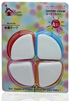 4 stks/partij Kind Veiligheid Hoek Verdikte Tafel Bureau Guard Mat Baby Veilig Crash Bescherming Cover Edge Guards Pads Keuken Placemat wit