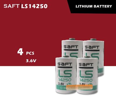 4 Stks/partij Originele Saft LS14250 1/2AA 3.6V Plc Industriële Automatisering Apparatuur Cnc Machine Lithium Batterij