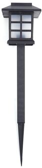 4 stks/partij Paleis Lantaarn Zonne-energie Tuin Licht Led Solar Landschap Lamp Outdoor Straat Licht Tuin Pathway Sensor Night Lam