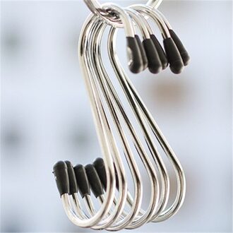 4 Stks/partij S Vorm Roestvrij Stalen Haak Badkamer Handdoek Kleerhanger Hoed Cap Holder Home Storage Haken Keuken Gereedschap Opknoping rack