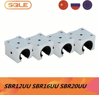 4 Stks/partij SBR12UU SBR16UU SBR20UU Vervoer Blok Lagers Voor SBR12 SBR16 SBR20 Lineaire Ondersteuning Rail Cnc Router 4 stk SBR20UU