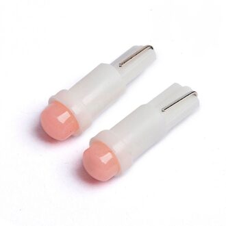 4 stks/partij T5 Cob Auto Deur Leeslamp Universal Car Light Led Lampen Lampen Kleurrijke Interieur Ornamenten Accessoires Roze